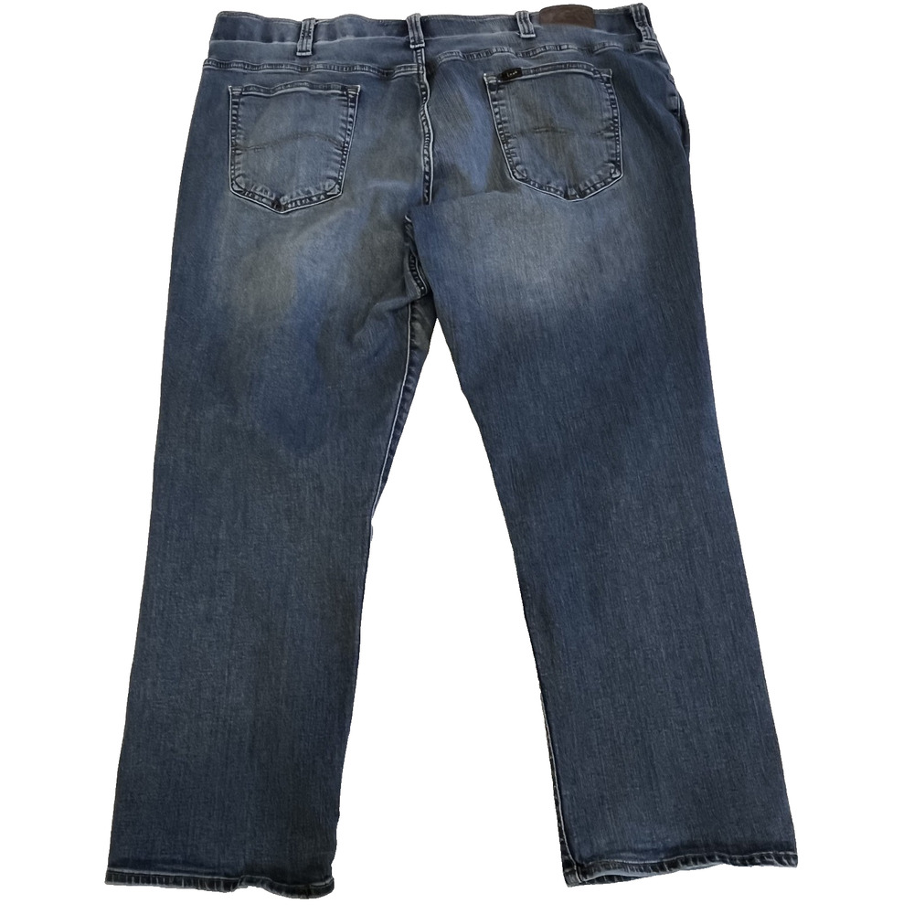 Lee Extreme Motion Jeans Men 44x30 Blue Stretch Waist Straight - Picture 5 of 5